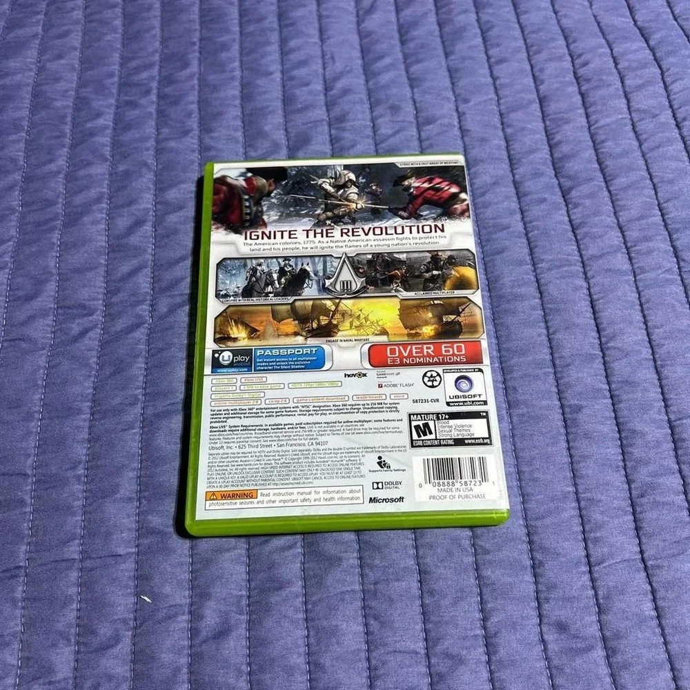 Xbox 360 Assassin's Creed III game